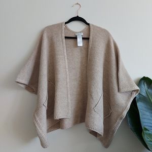 Wool blend soft shrug